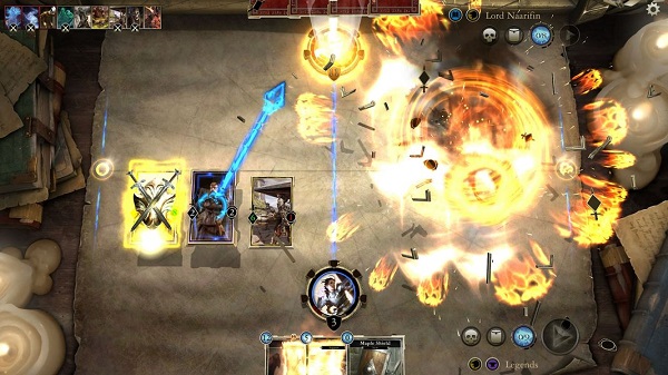 Players employ creatures, characters, item cards, and various spells to crush opponents. There's also a decent serving of obligatory explosions and other flashy animations. 