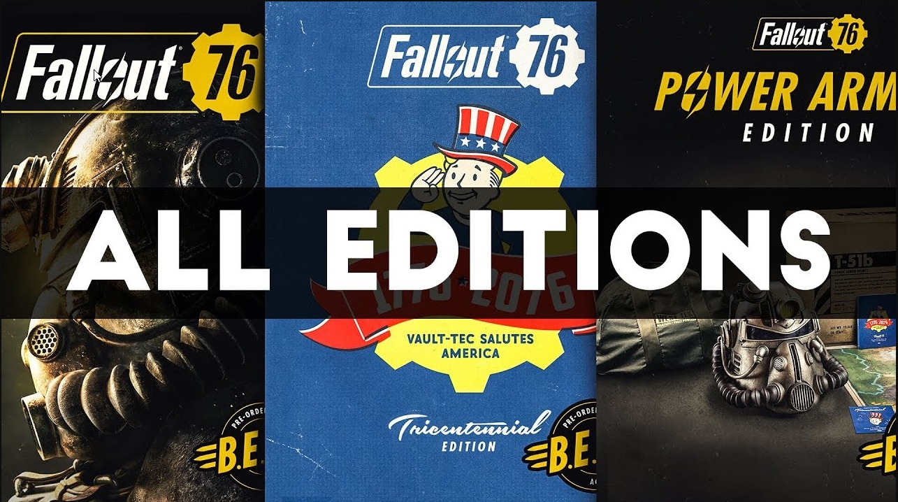 All Fallout 76 Editions