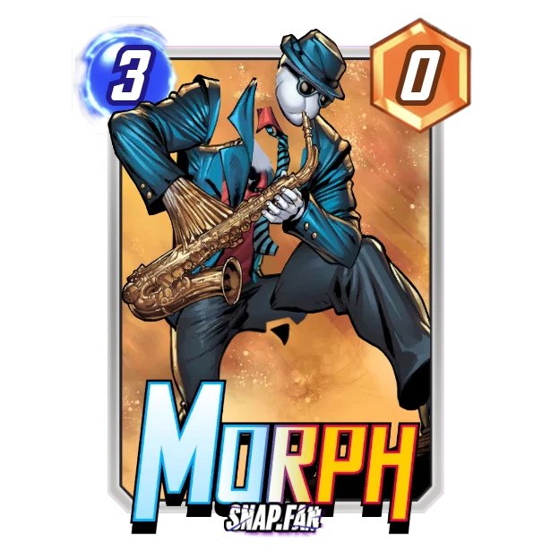 Saxophone Morph card from Marvel Snap