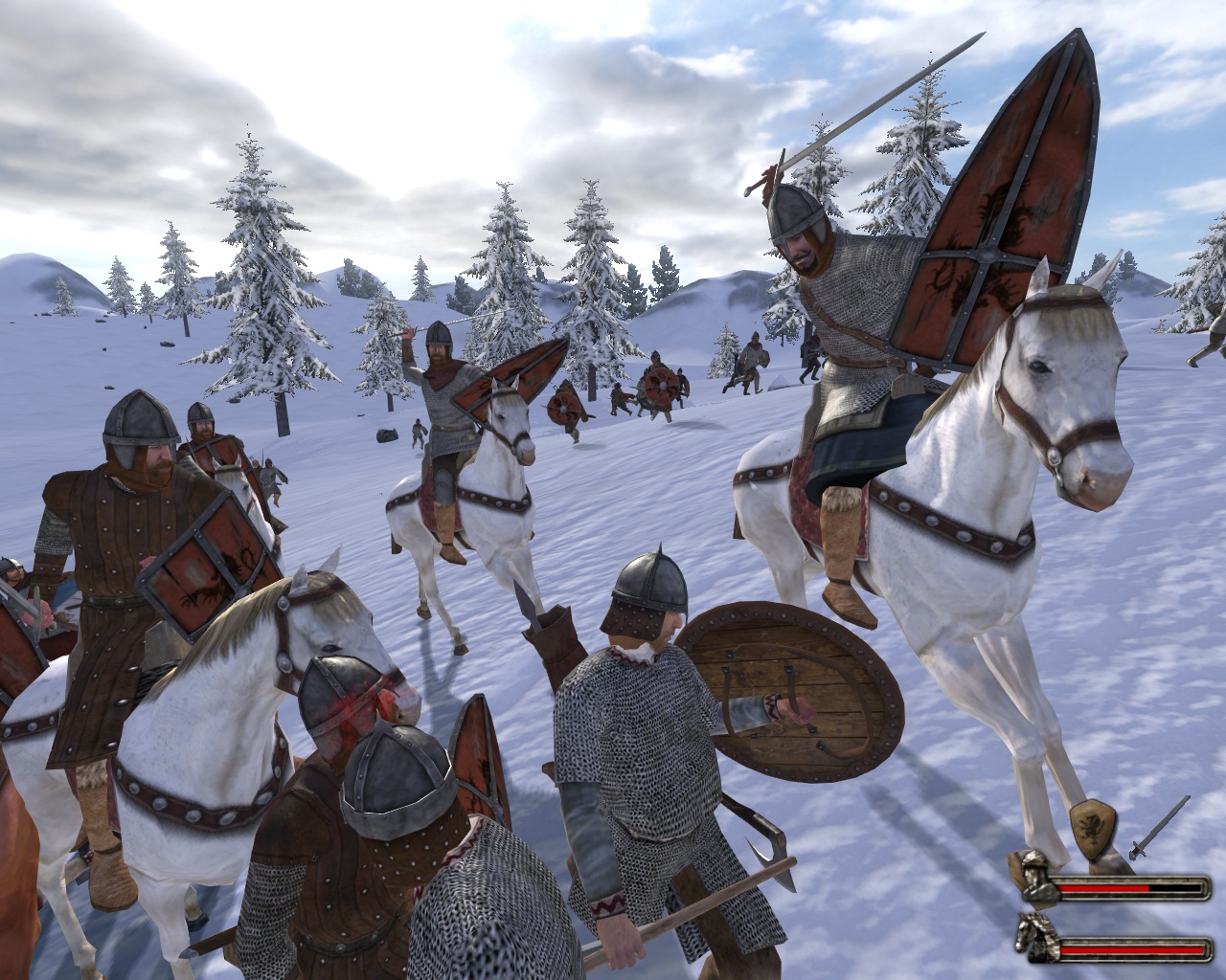 Mount & Blade, Warband, RPG, Game, Medieval, Simulation, Snow, Army, War