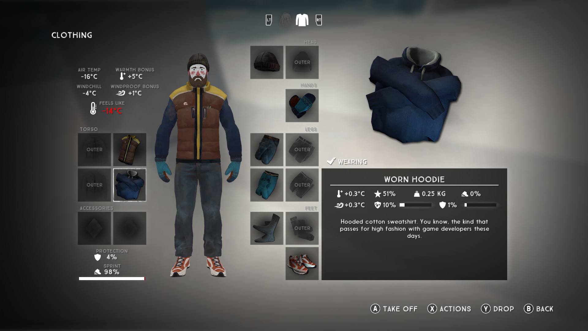 the long dark clothing stats