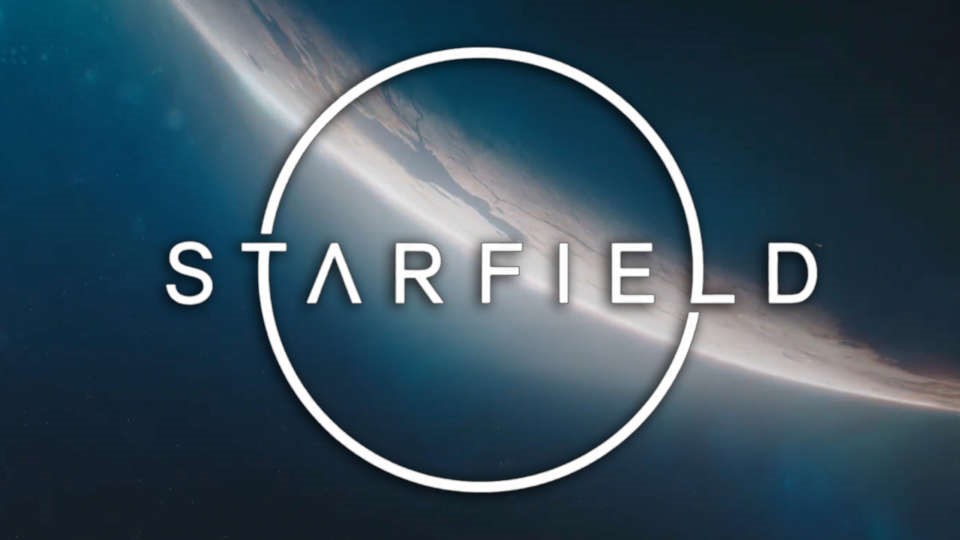 starfield logo over an alien planet