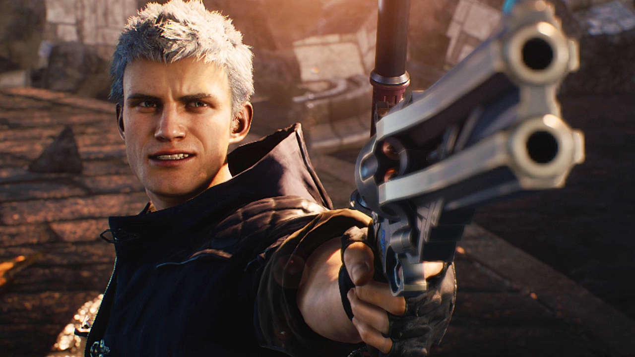 devil may cry 5 v white hair