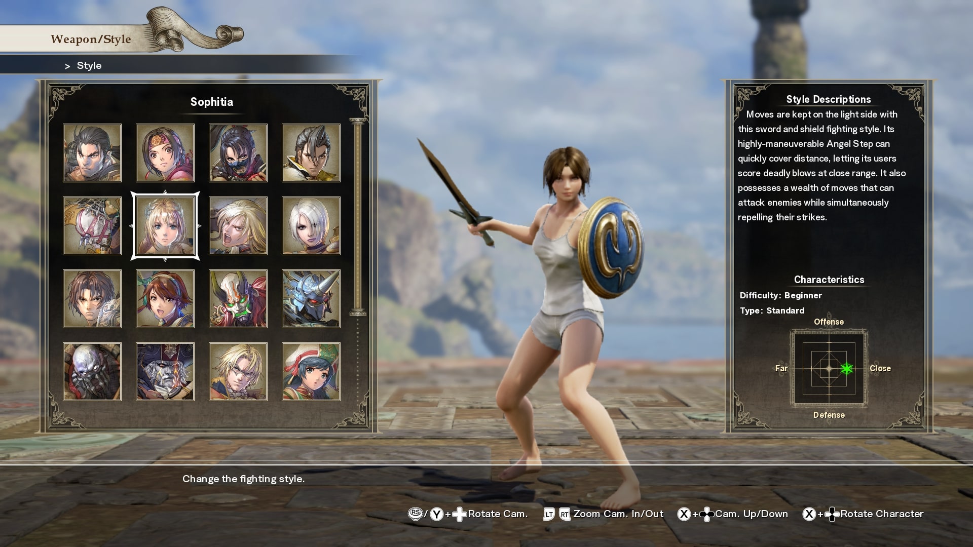 soul calibur 5 characters shields