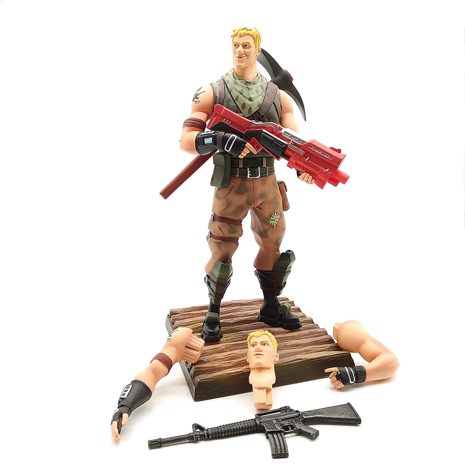 7 fortgear toy soldier figure - fortnite crane rouge