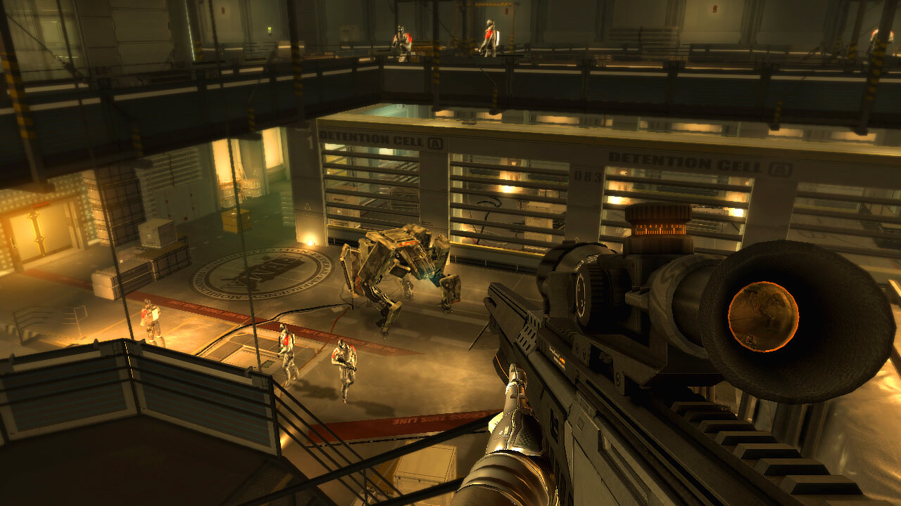 Engage in lethal or nonlethal combat in Deus Ex