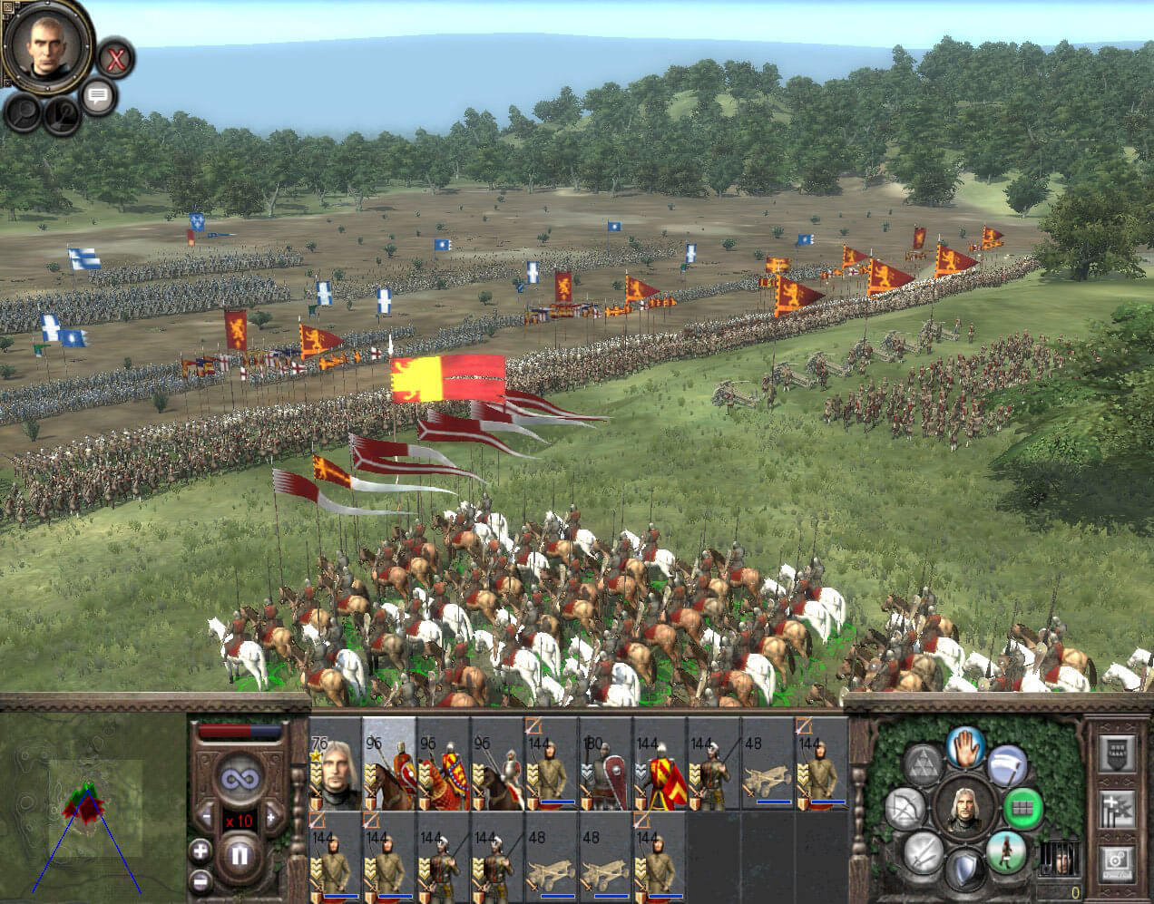English army in battle in Total War Medieval 2
