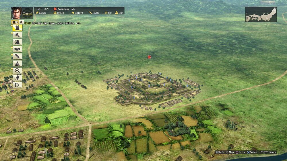 Your home province in Nobunaga's ambition