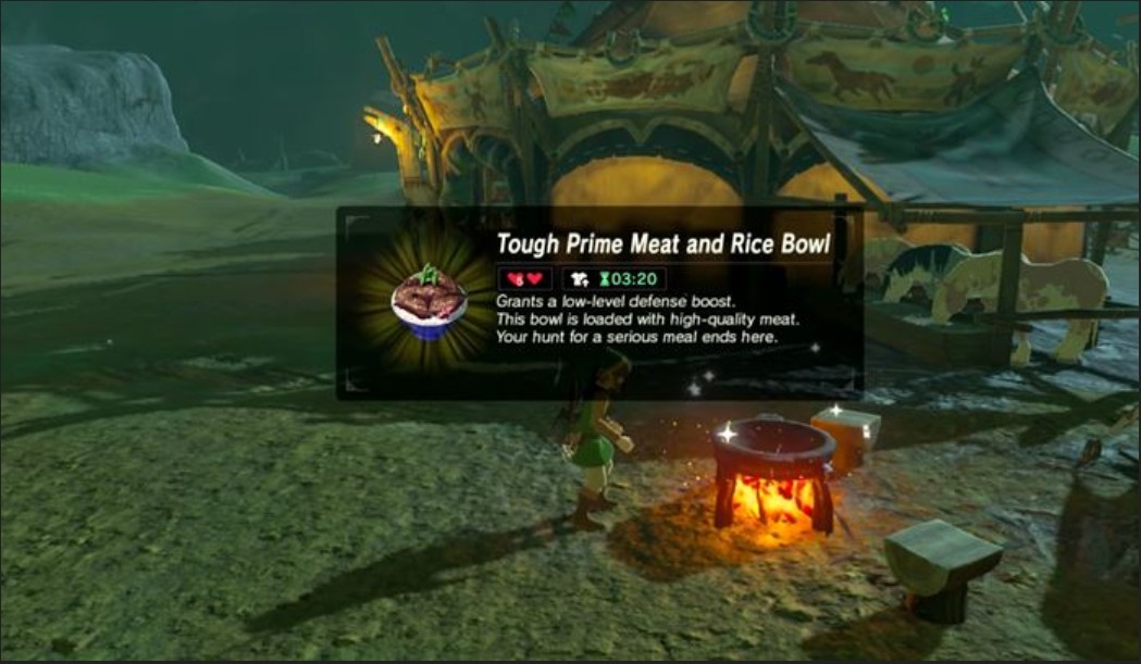 how to get extra hearts in breath of the wild food