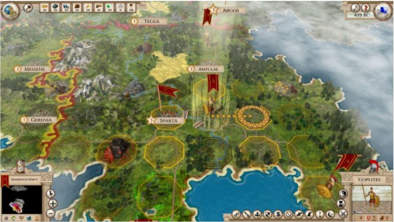 Familiar Mechanics: The hex-based grid is welcoming to Civ 5 players, and the game has a look and feel akin to Civ 4.