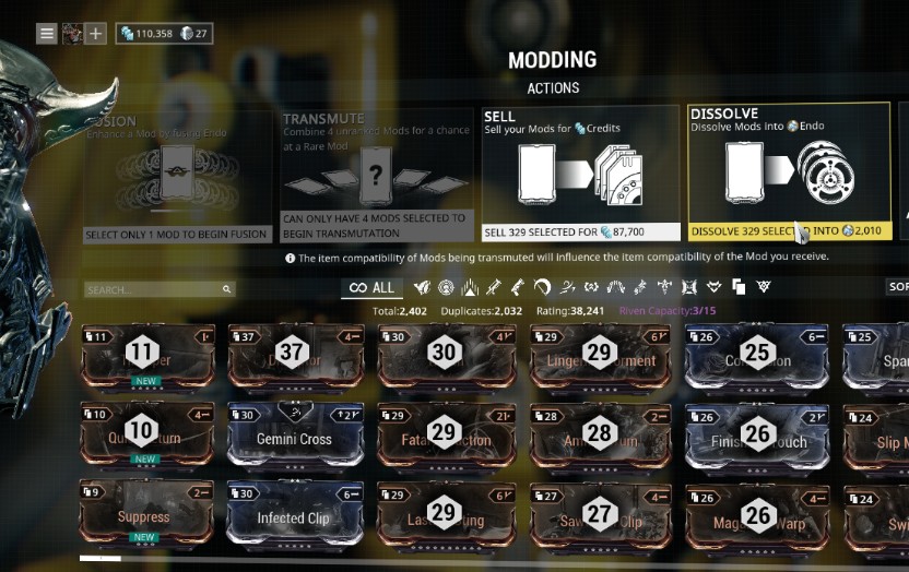 best place to farm mods warframe