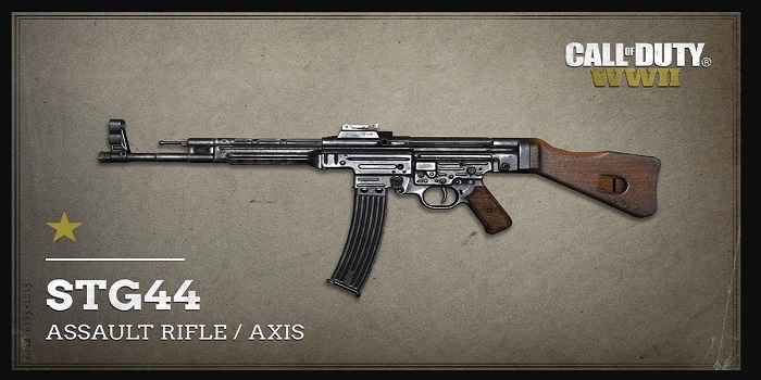 STG44 Assault Rifle, Top 5 Weapons in Call of Duty WWII
