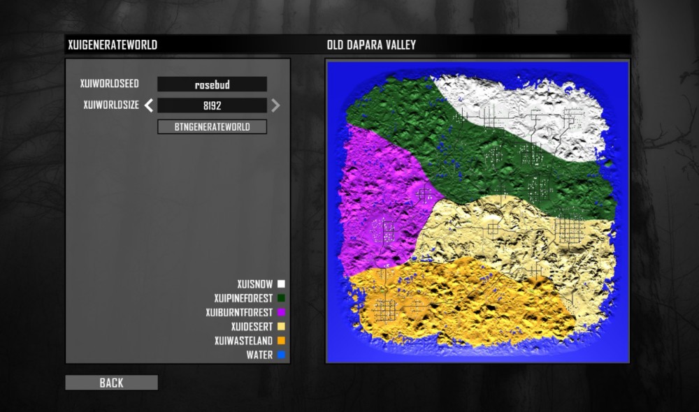 map seeds for 7 days to die