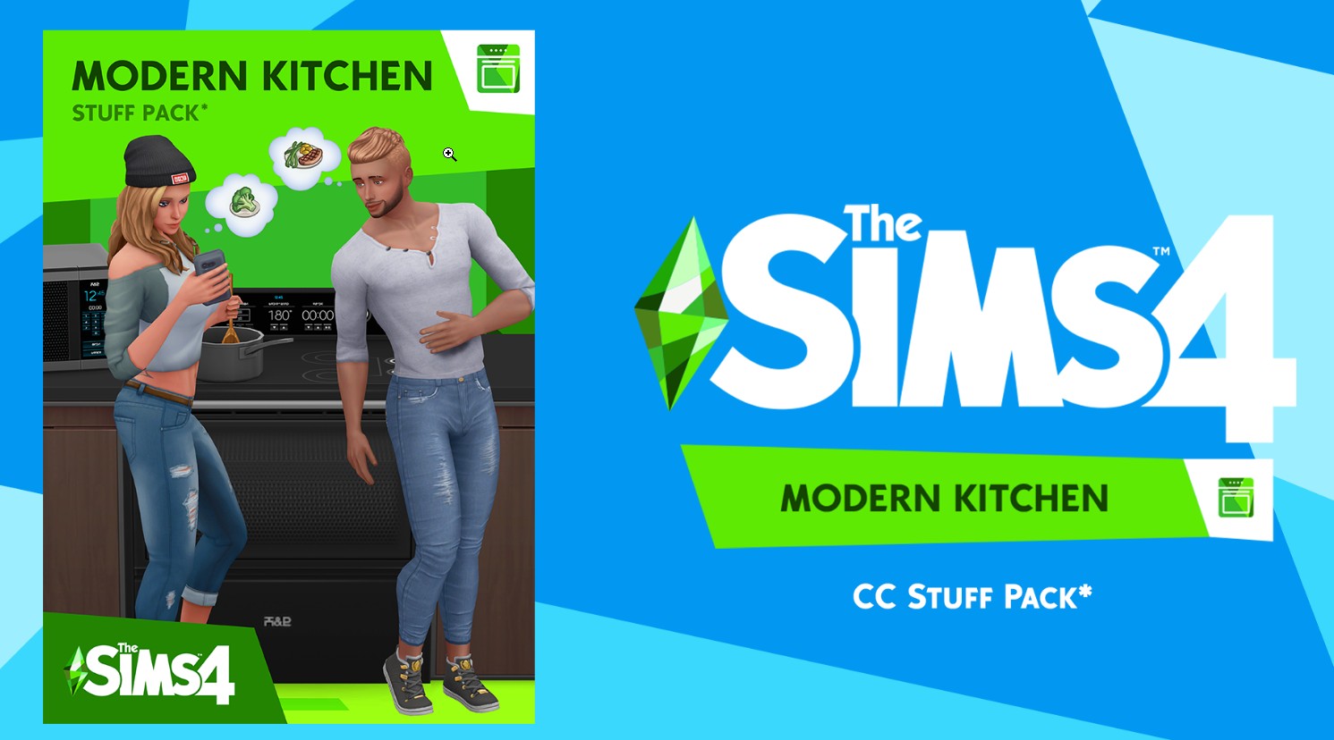 Custom Stuff Pack cover done in The Sims 4 art style. [Image via littledica]