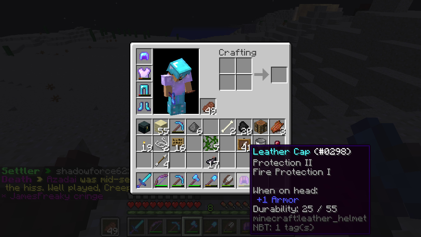 Minecraft Helmet Enchantments