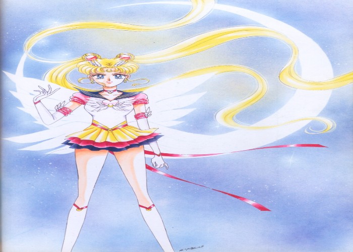 Sailor Moon in her Cosmic form ready for action