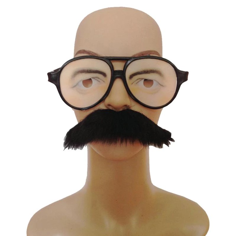 New glasses and a mustache can be considered a disguise. That's what this 