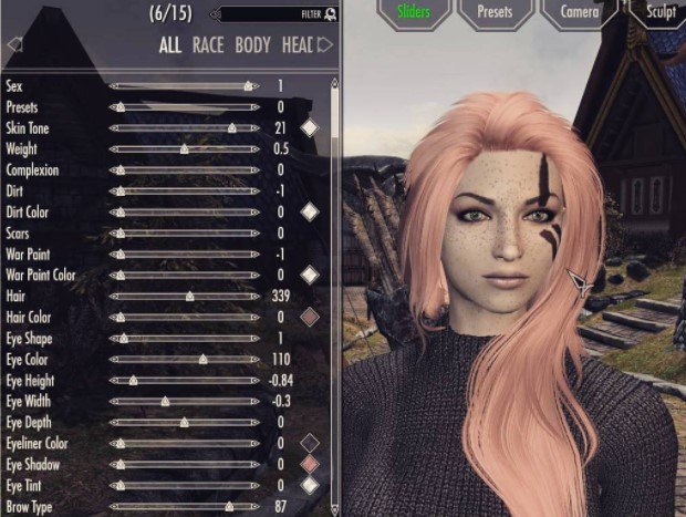 skyrim ps4 character creation mods