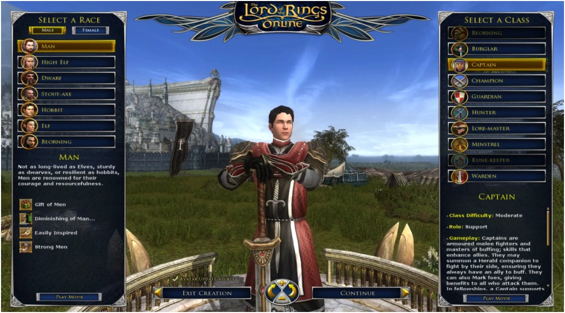 lord of rings online character can use bow and sword