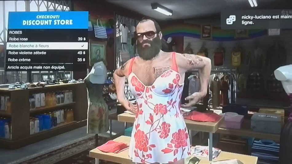 trevor in a dress gta 5