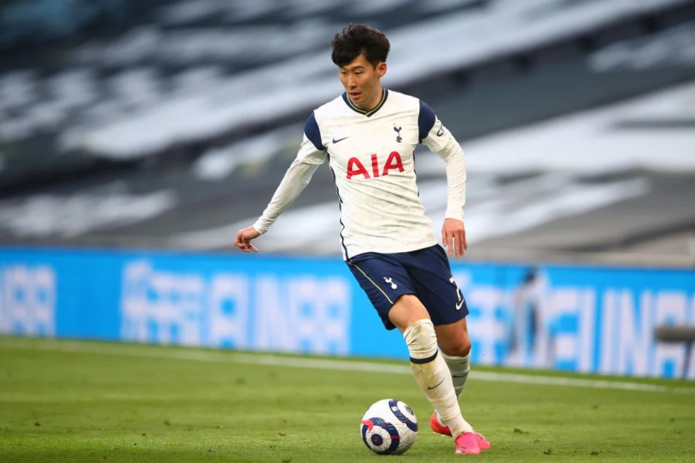 Son Heung-Min in action for Tottenham