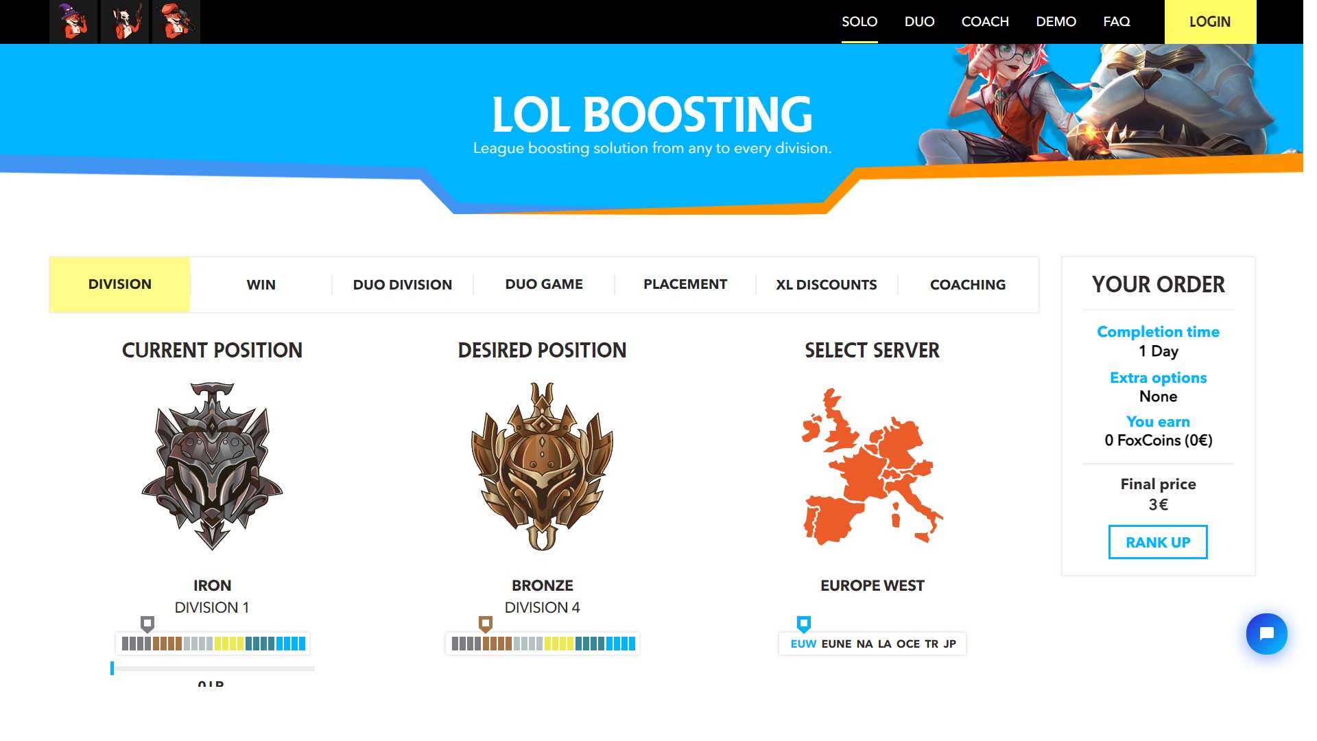 League Boosting - Your Global League Boosting Solution