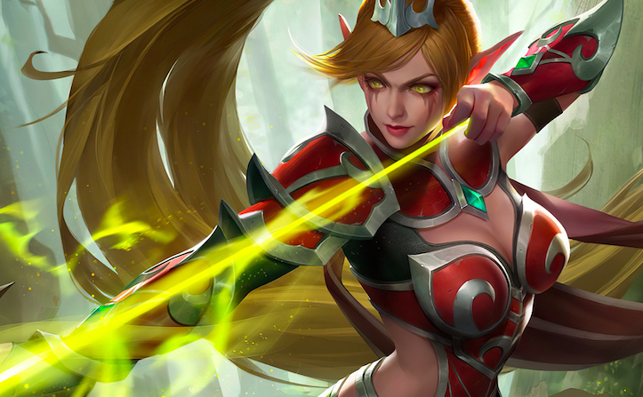 Mobile Legends: Bang Bang - #MLWallpaper-Miya She is our legendary hero.  Many both adore and fear her for the strength and power she wields. Miya  has the looks of an angel, but