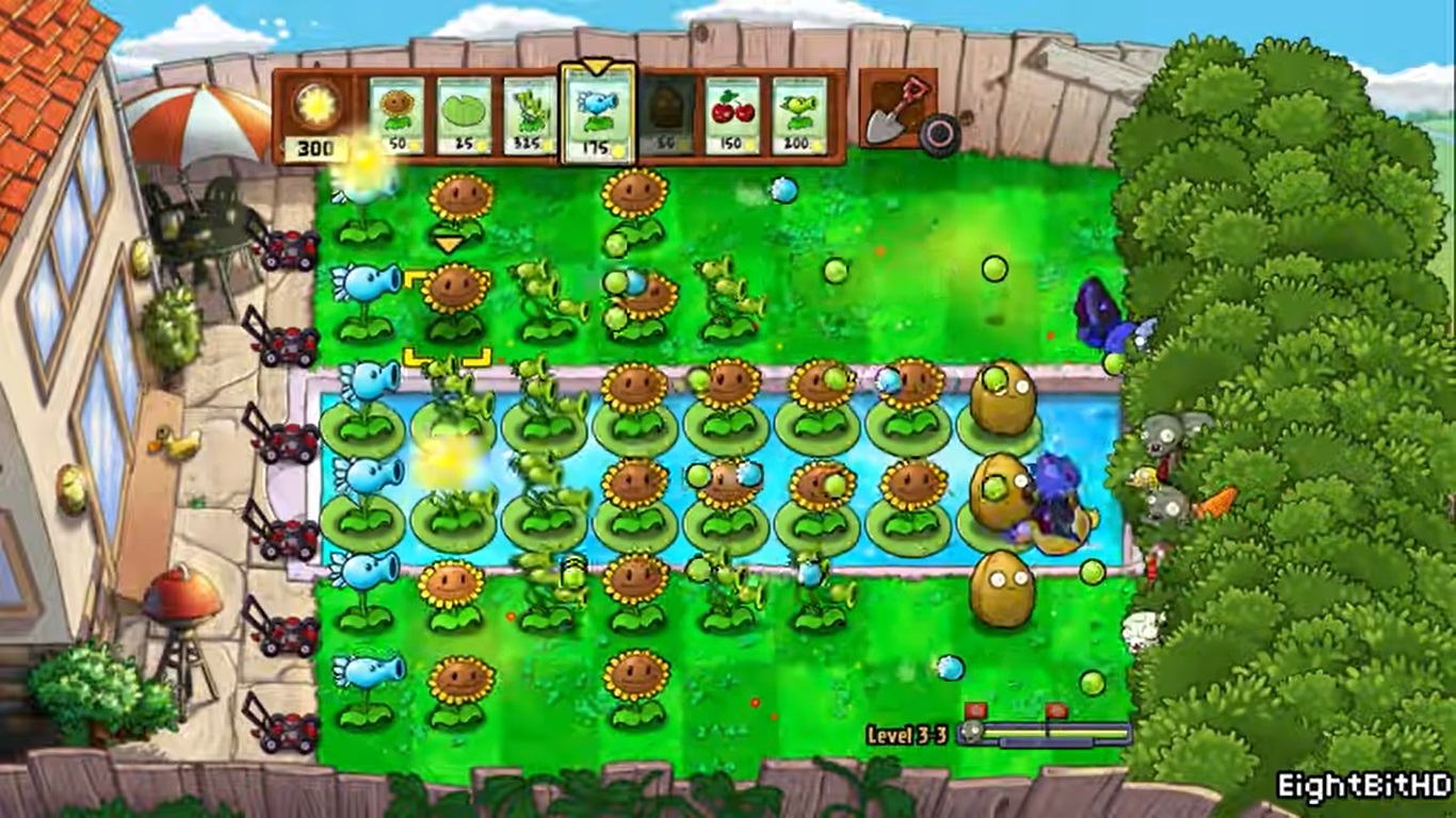 Plants vs. Zombies 2: Split Pea - Walls 360