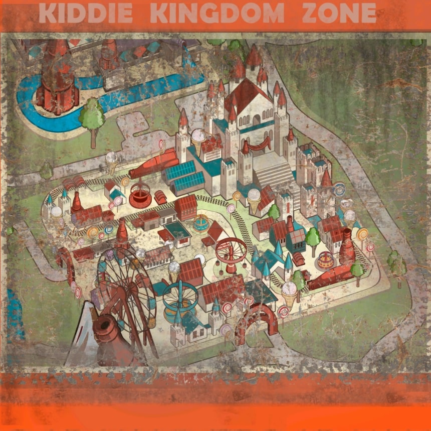 Kiddie kingdom map