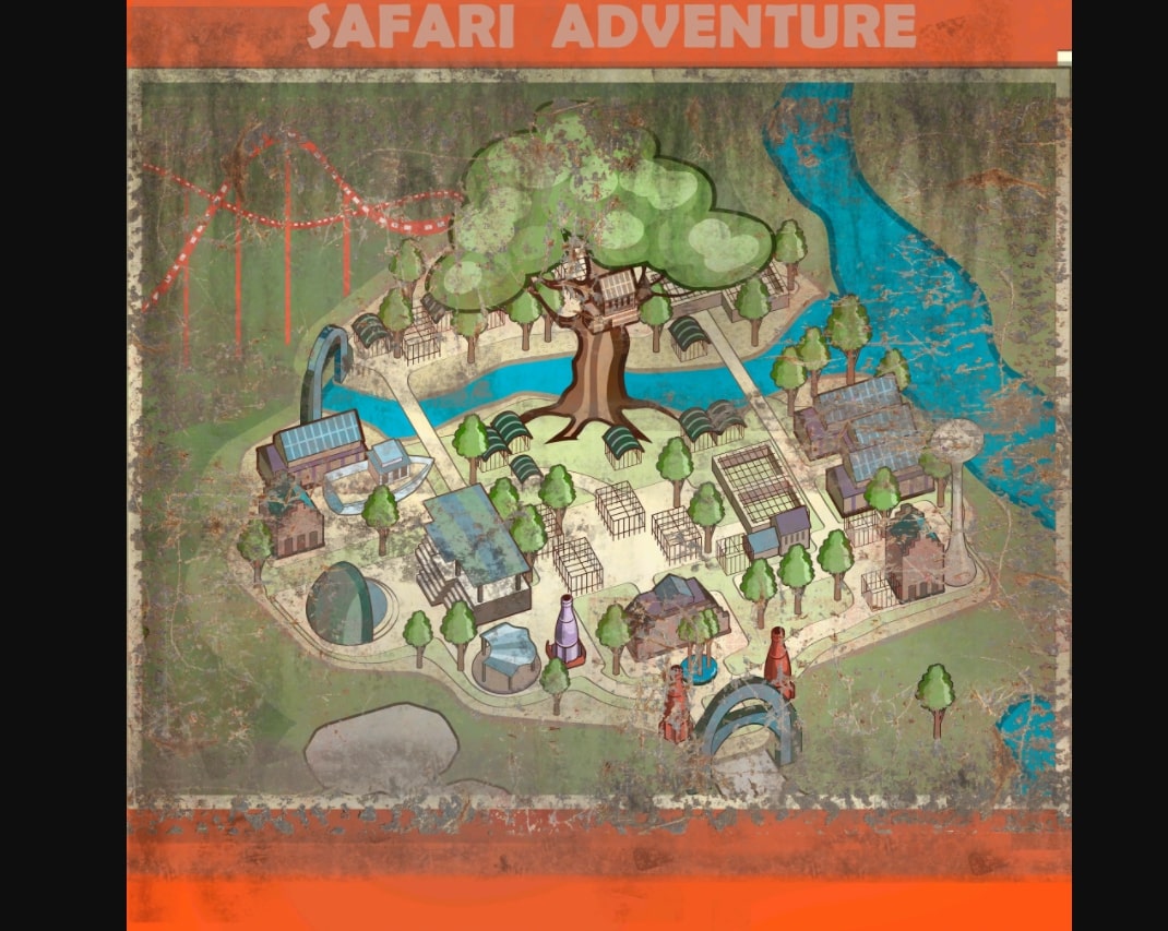Safari adventure map