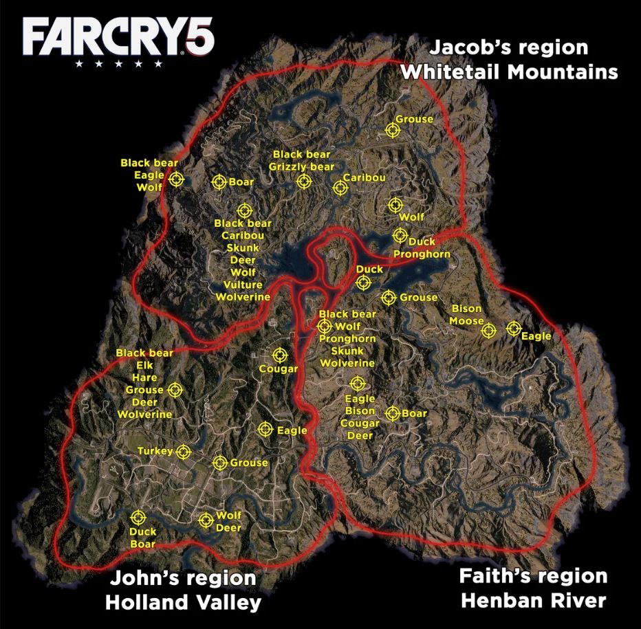 [Top 10] Far Cry 5 Best Places To Hunt | Gamers Decide