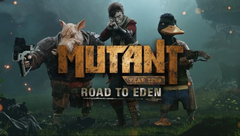 3 well armed mutant survivors walk forward behind the title 