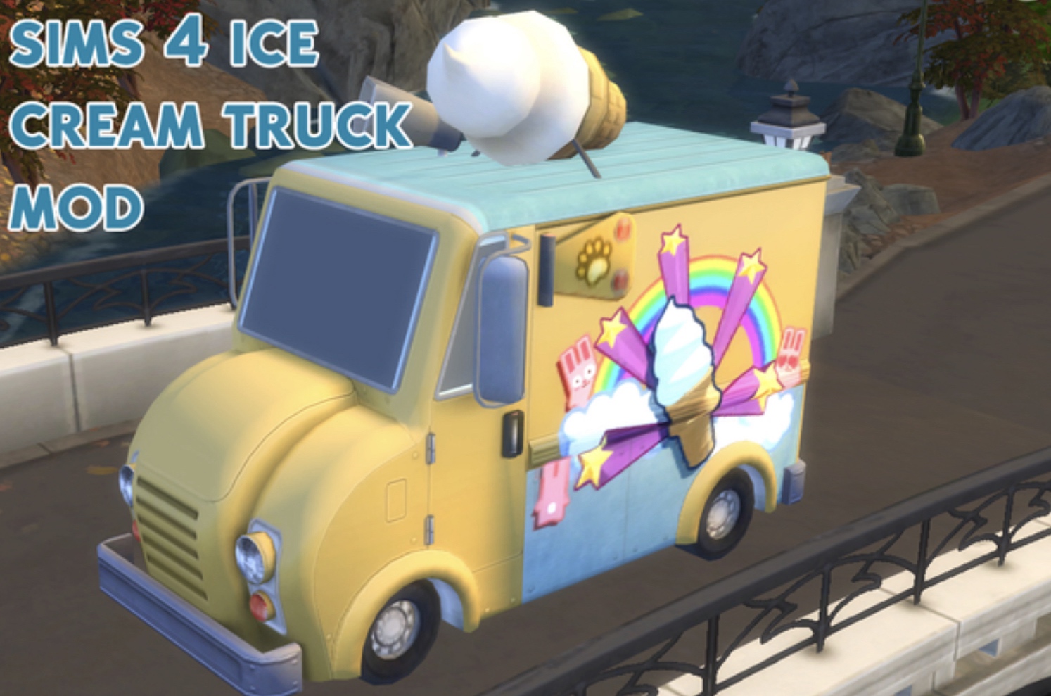 Включи прохожу мороженщика. Фургон мороженщика из игры Ice Cream. Фургон симс 3. Мороженщик 1. Мороженщик Ice Cream игра.