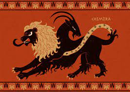 The Chimera is a hybrid animal monster, and inspired numberous other hybrid monsters.