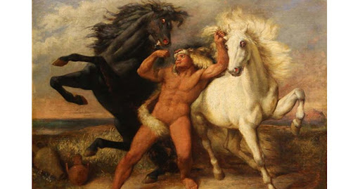 The human-eating horses had a raging nature to match.