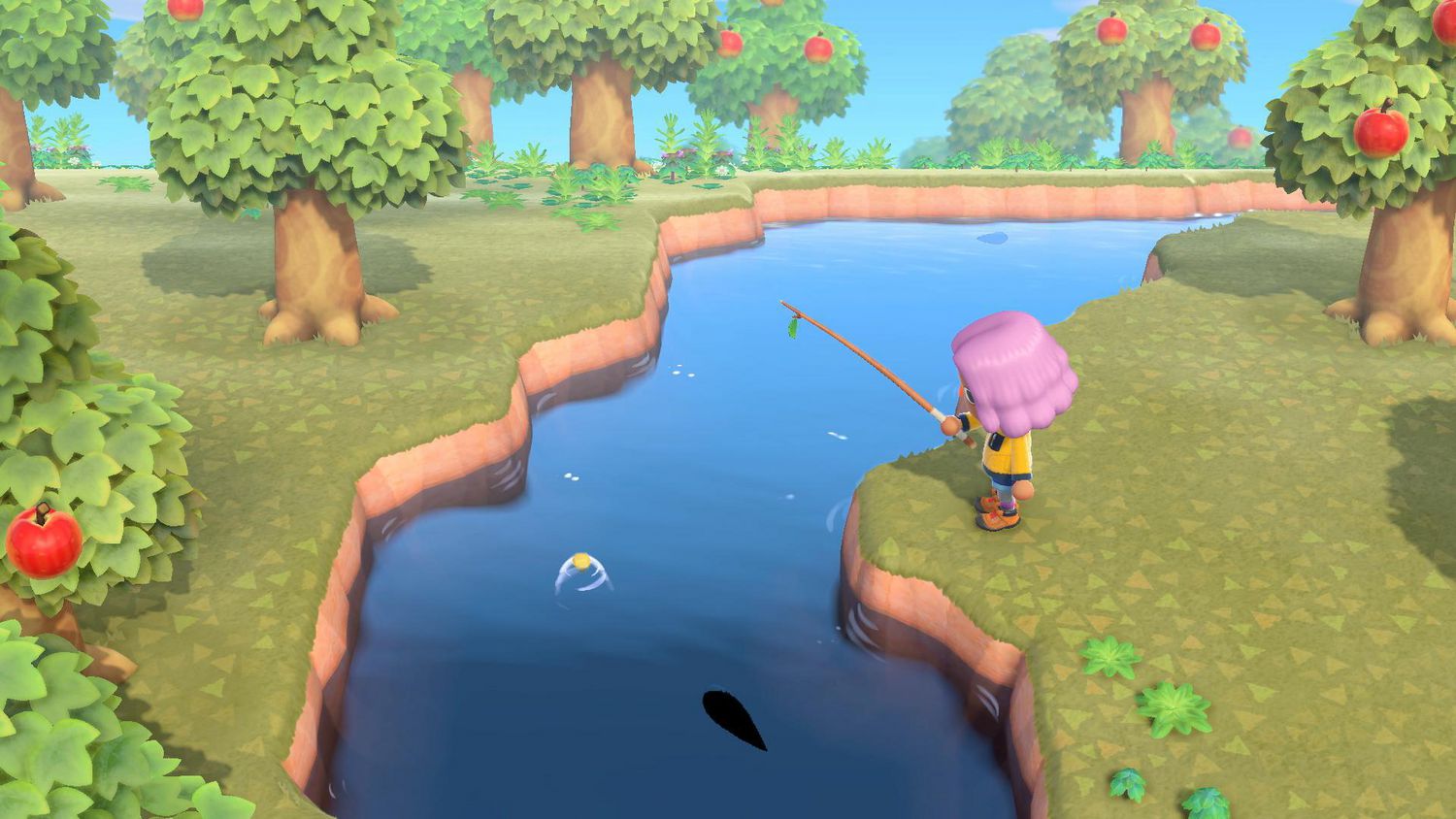 Fishing in Animal Crossing