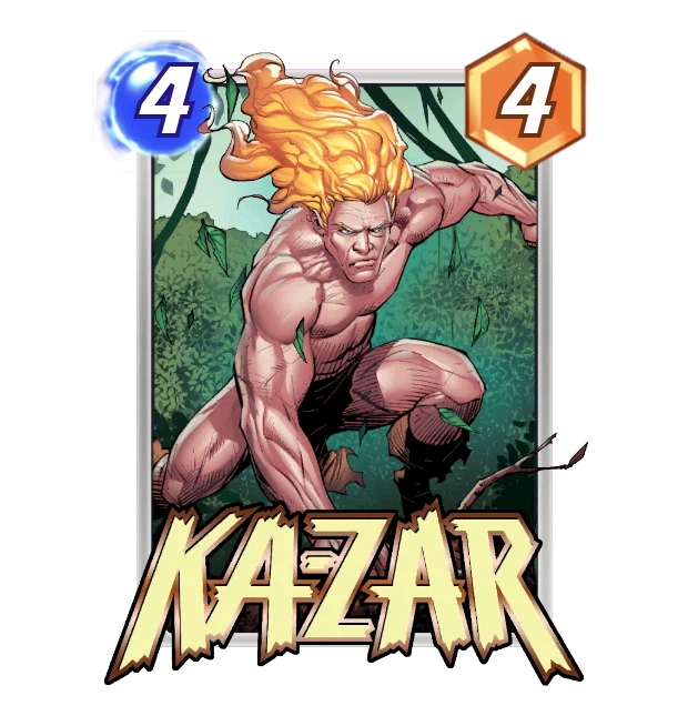 The Kazar card from Marvel Snap