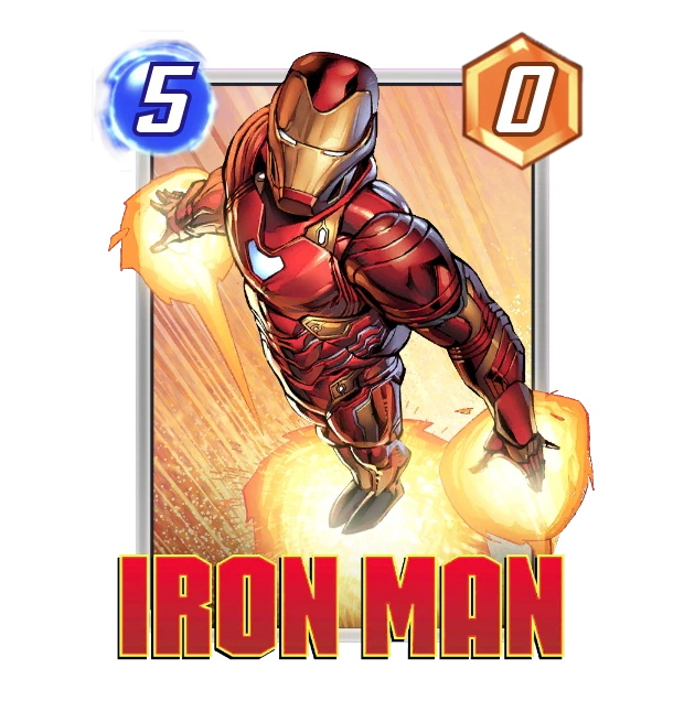 The Iron Man card from Marvel Snap