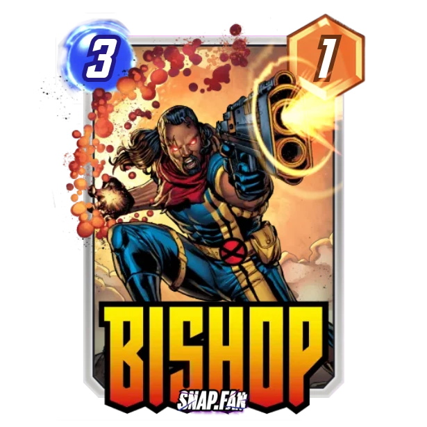 The Bishop card from Marvel Snap