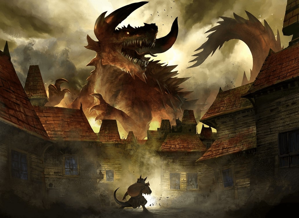 Wizards of the Coast: You Look Upon the Tarrasque by Kekai Kotaki