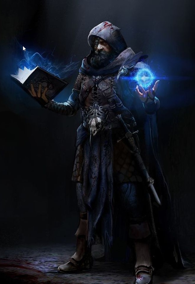Warlock Sorcerer bound to tome