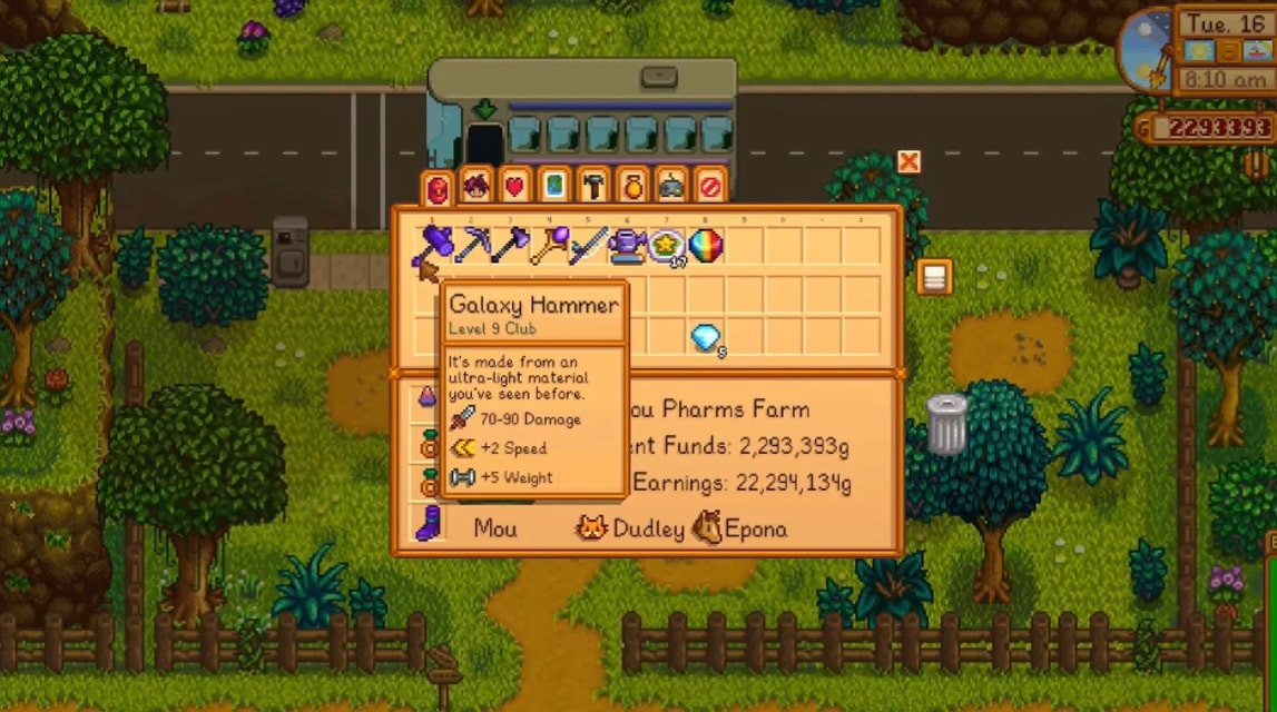 How to get 2025 galaxy hammer stardew