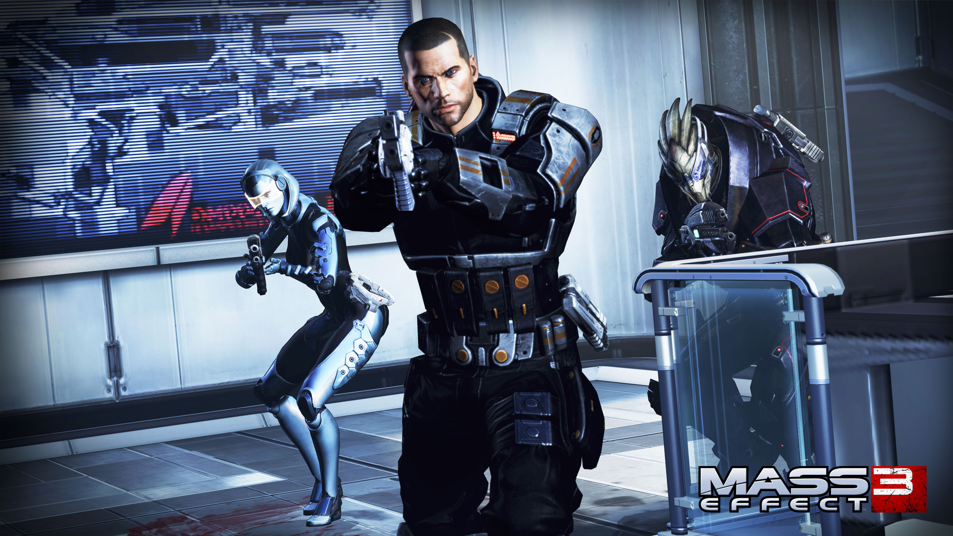 Mass Effect, Shepard, Commander Shepard, EDI, Garrus, Game, Bioware, RPG, FPS