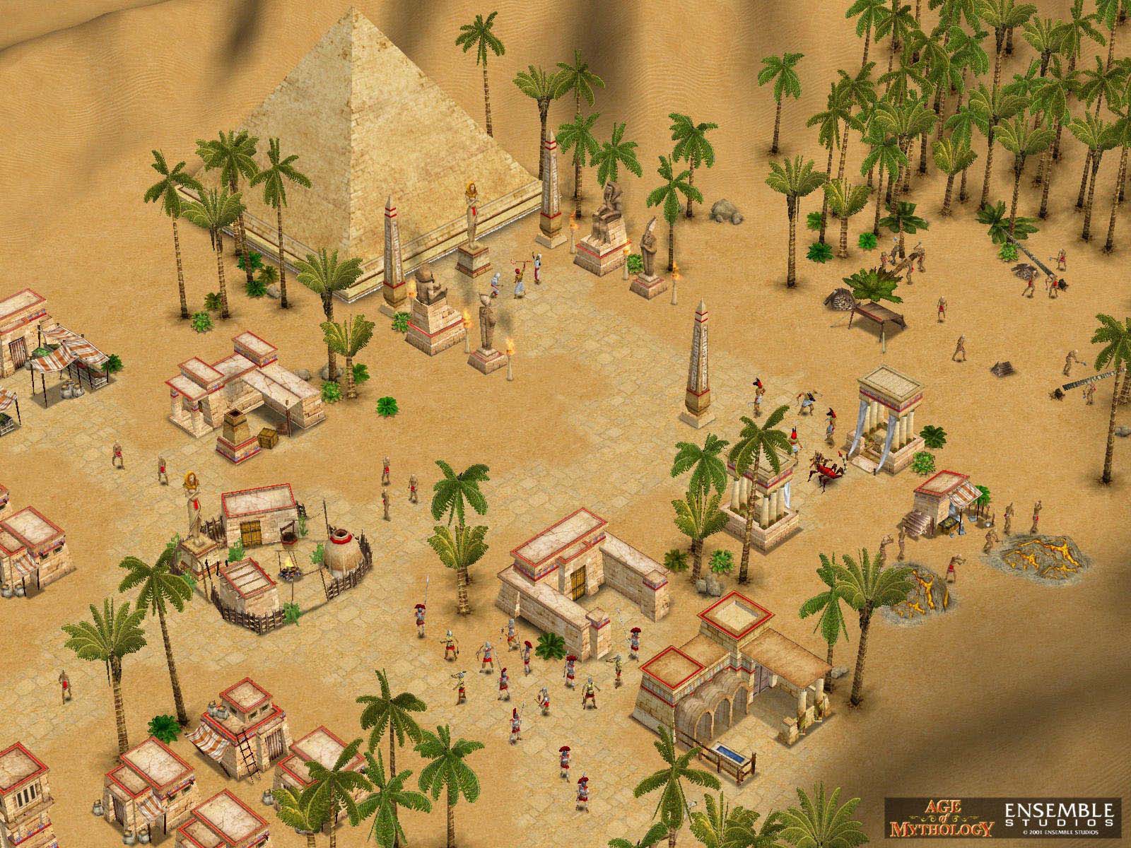 Age, Age of Mythology, AoM, Egypt, Ancient Egypt, Pyramids, Sand, Game, Strategy, RTS