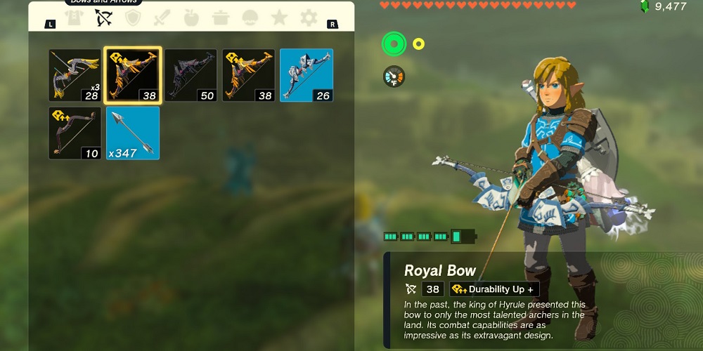 Link, Knight's Bow, TOTK