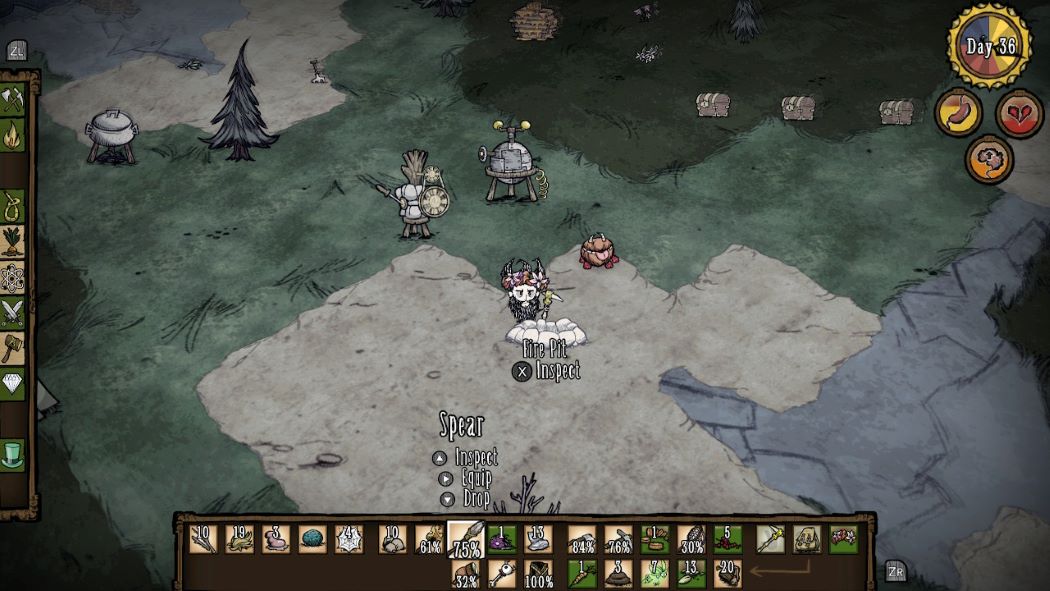 Don't Starve base camp and machines