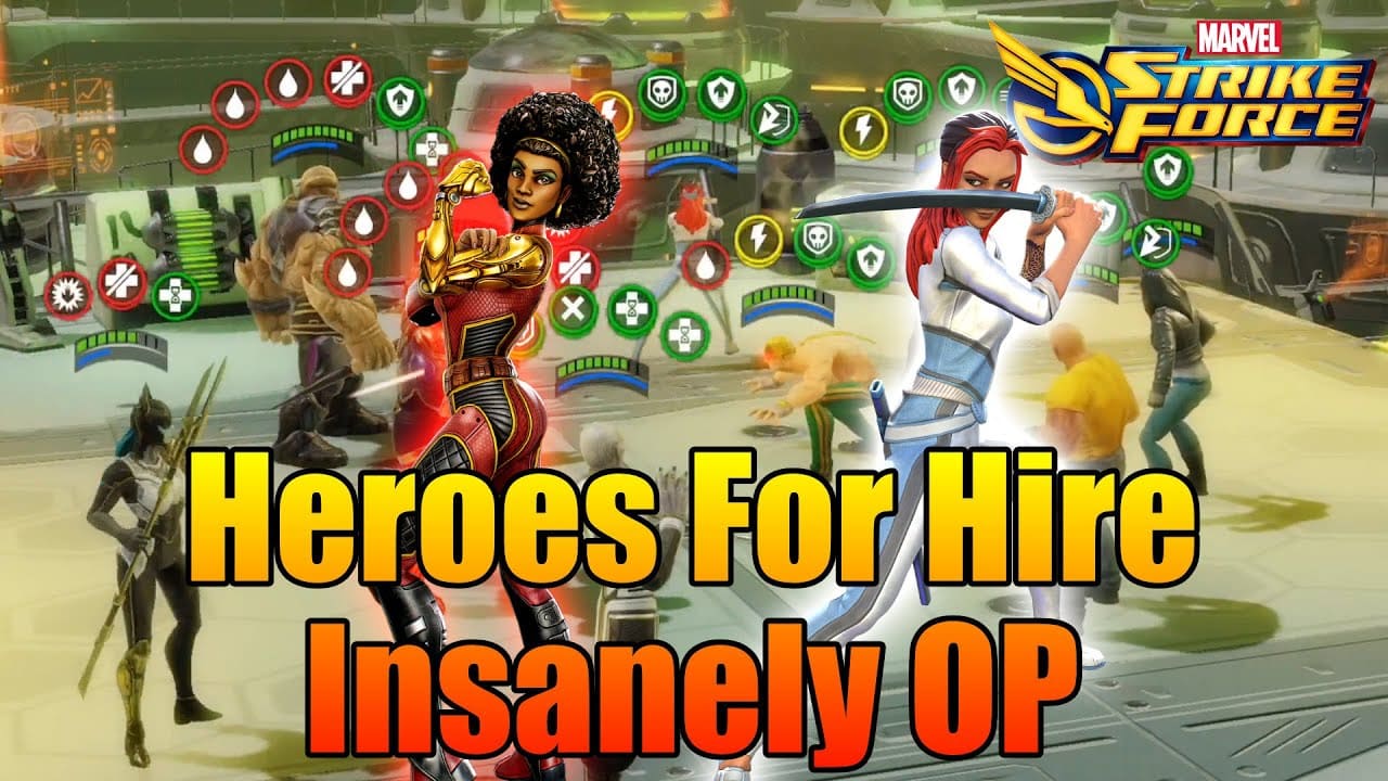 Enter the Heroes for Hire - the quintessential War Defense juggernauts of Marvel Strike Force. This team, consisting of Colleen Wing, Iron Fist, Luke Cage, Misty Knight, and Shang-Chi, is not just a group; it's a fortress. Known for turning the tide in War Defense, their synergistic prowess transforms every battle into a spectacle of strategic defense and overwhelming power.