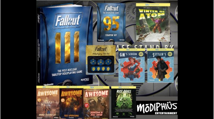 Available products for Fallout RPG from Modiphius Entertainment. 