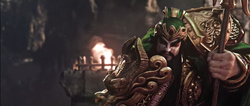 Guan Yu, the Chinese Saint of War, takes a breather before resuming his fight with Thor.
