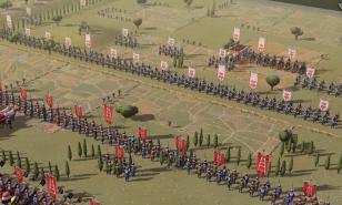 Lines of infantry ready to engage